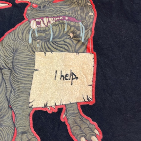 “I open gates to other dimensions for EVIL demigods” funny BLACK MONSTER T SHIRT - Picture 3 of 12